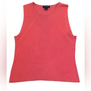 Ann Taylor 100% Silk Sleeveless Ribbed Top Women’s Size Large